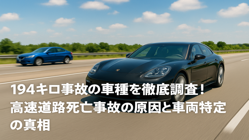 194キロ事故の車種を徹底調査！高速道路死亡事故の原因と車両特定の真相