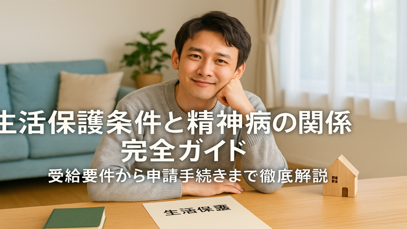 生活保護条件と精神病の関係完全ガイド｜受給要件から申請手続きまで徹底解説