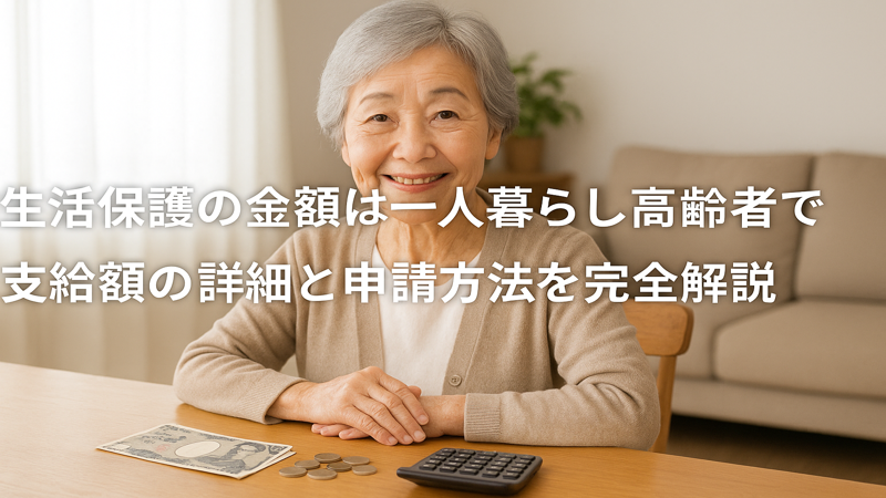 生活保護の金額は一人暮らし高齢者でいくら？支給額の詳細と申請方法を完全解説