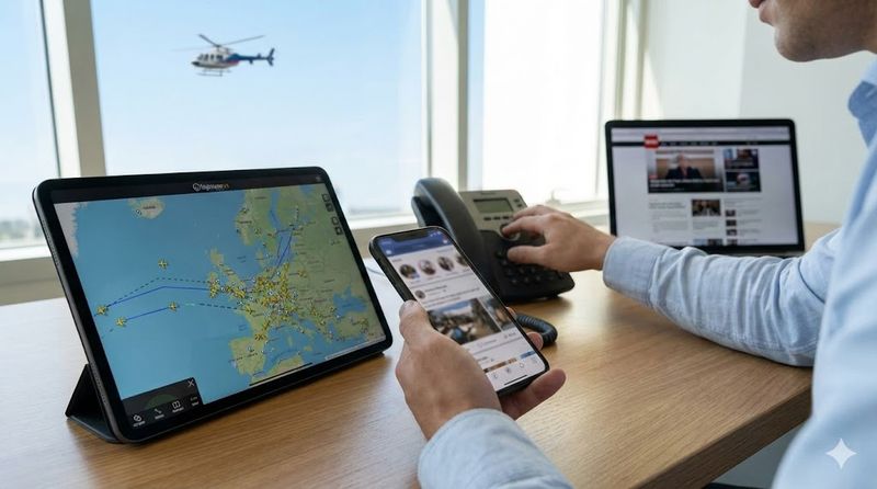 5.ヘリコプターが飛んでいるときの情報収集方法