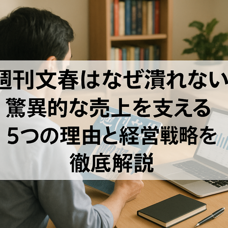 週刊文春はなぜ潰れない?驚異的な売上を支える5つの理由と経営戦略を徹底解説