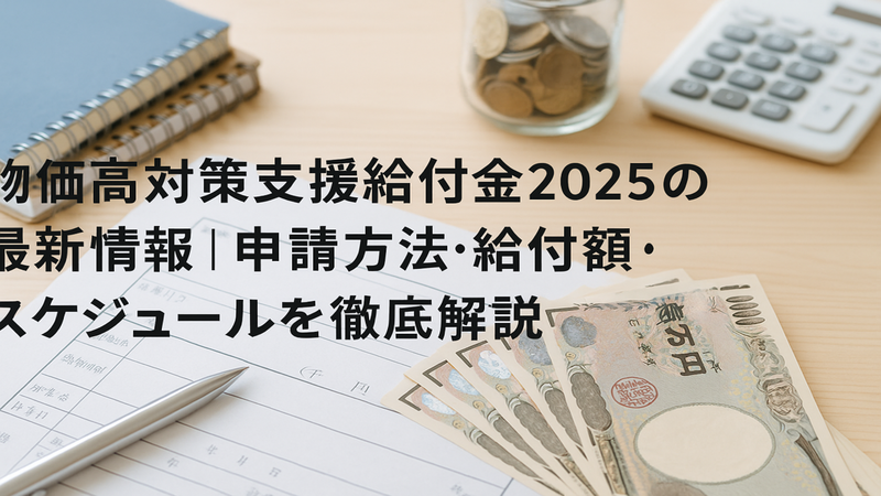 物価高対策支援給付金2025の最新情報｜申請方法・給付額・スケジュールを徹底解説