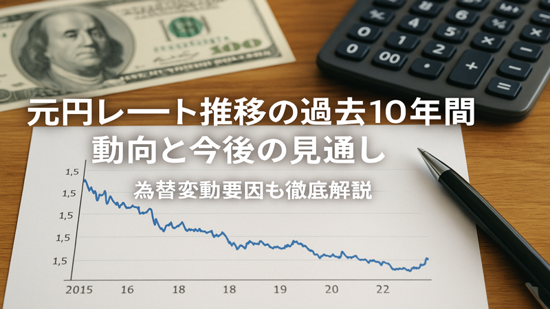 元円レート推移の過去10年間の動向と今後の見通し｜為替変動要因も徹底解説