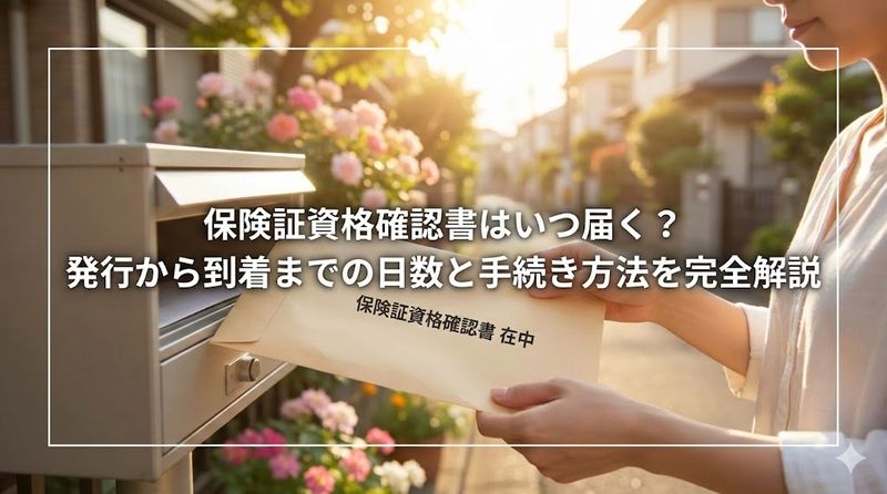 保険証資格確認書はいつ届く?発行から到着までの日数と手続き方法を完全解説