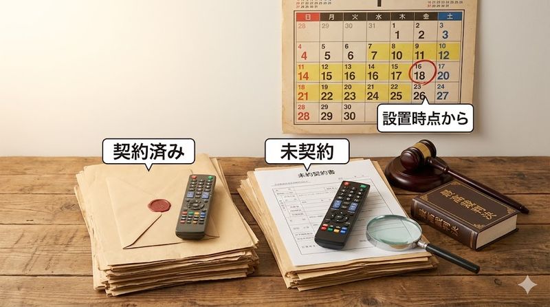 1.NHK受信料を今から払う場合の過去分の請求範囲