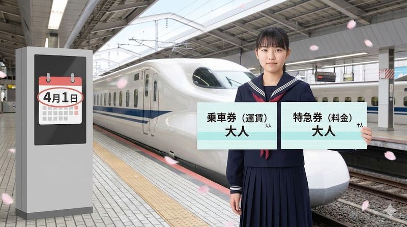 1.新幹線の中学生料金の基本ルール