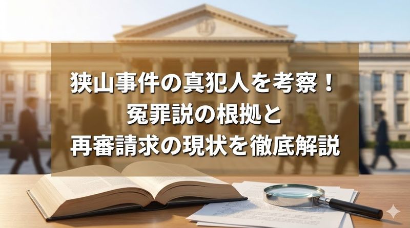 狭山事件の真犯人を考察！冤罪説の根拠と再審請求の現状を徹底解説