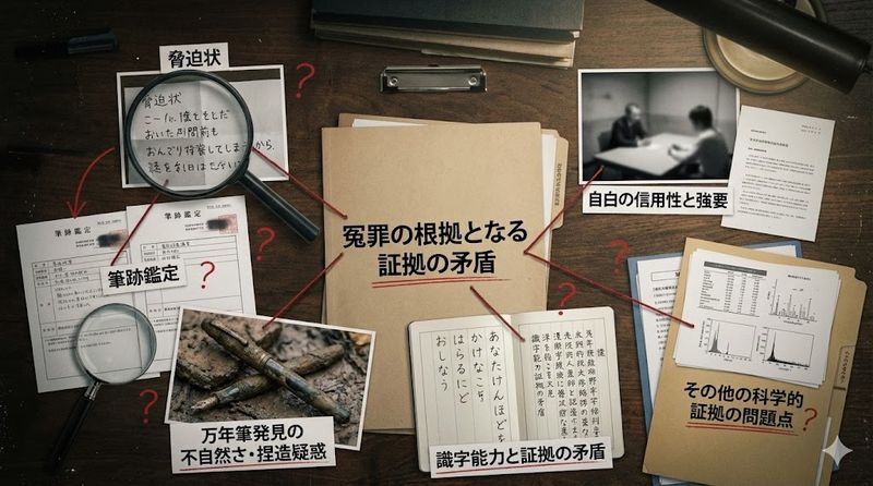 3.冤罪の根拠となる証拠の矛盾